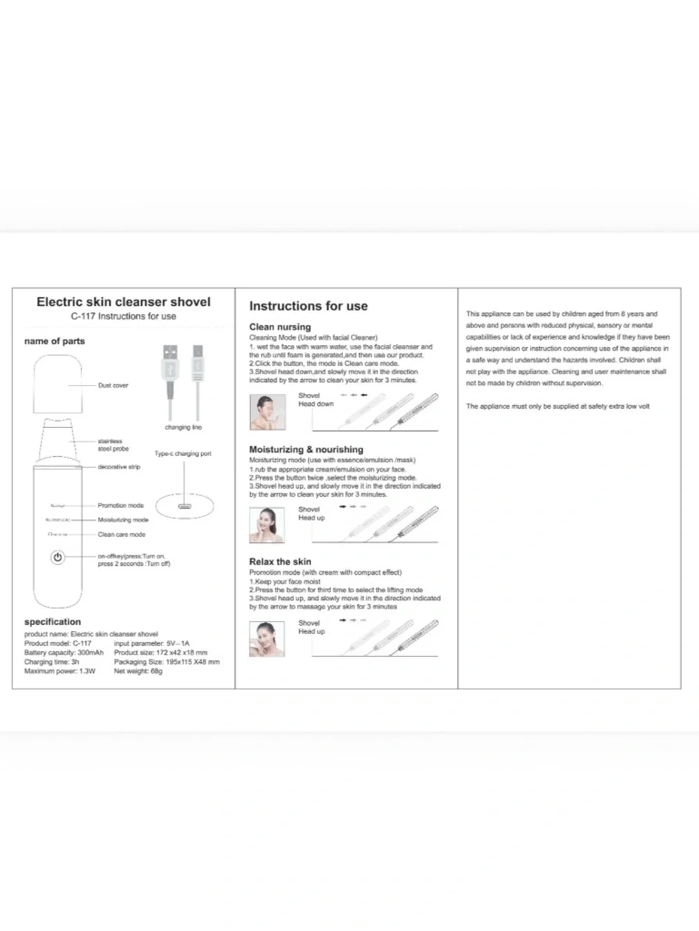 Pore Extractor Face Spatula Deep Cleansing for Facial Skincare